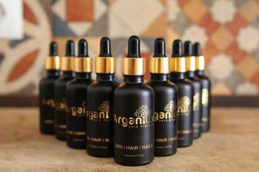 Arganiux cosmetic Argan oil bottles